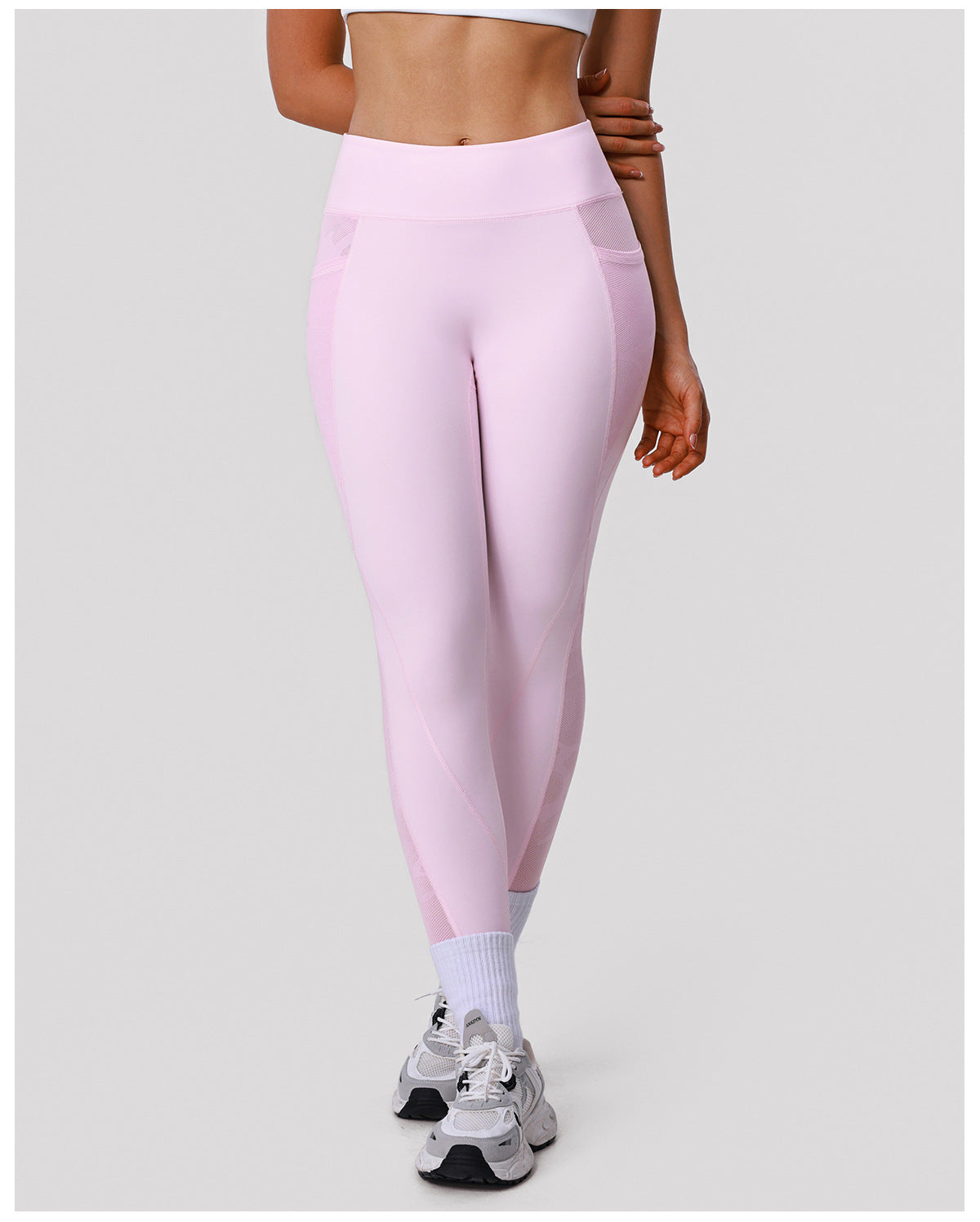 High Waist Shaping Stitching Yoga Pants Pocket Sports Tights Training Cycling Fitness Pants for Women YiGlo