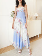 Women Clothing Summer Elegant Graceful Vacation Slimming Positioning Printed Dress TinkleBell