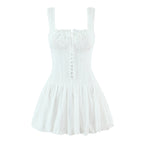 Lace Sling Women Waist Tight Design Slimming Pure Sexy Bud Short Dress Camille