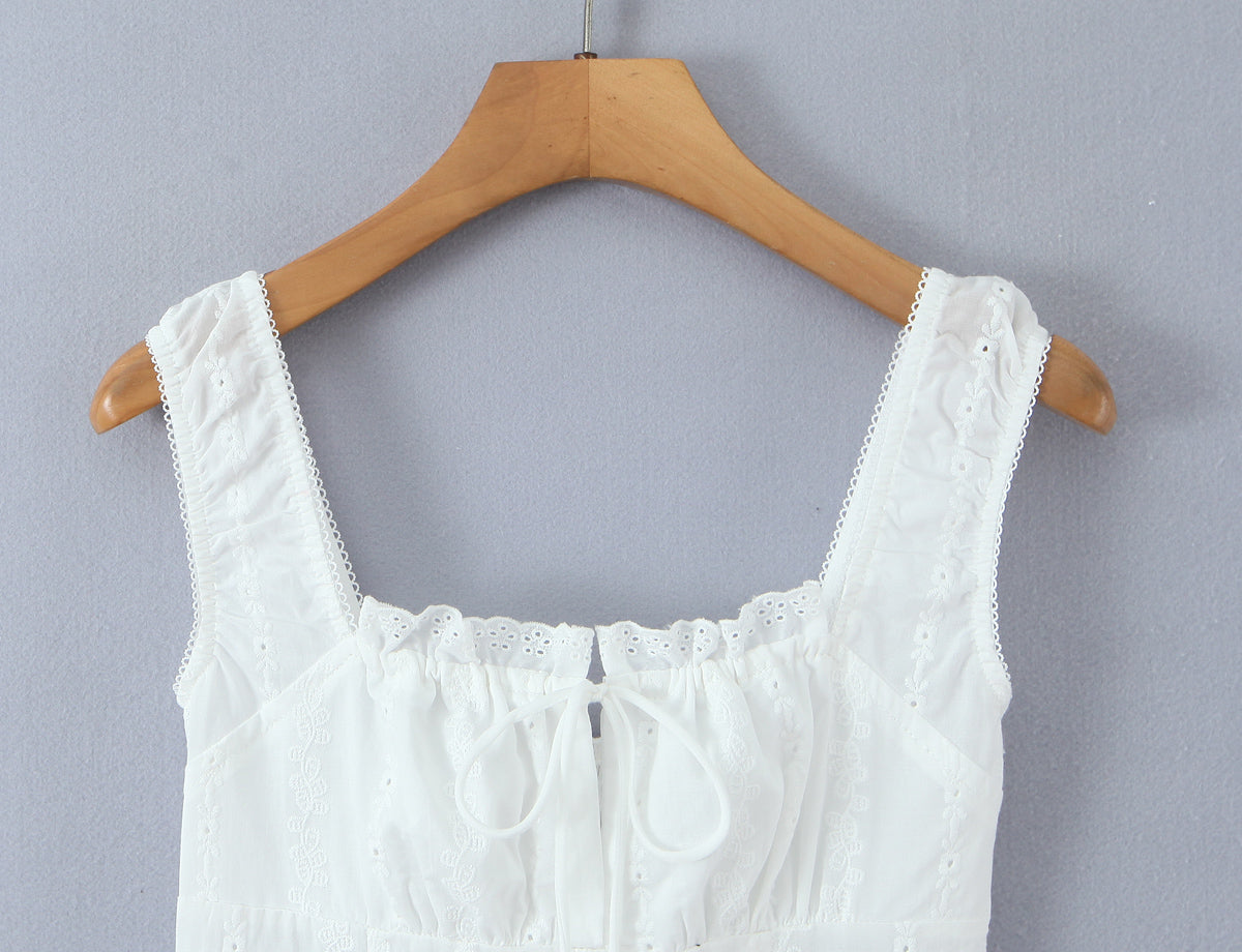 Lace Sling Women Waist Tight Design Slimming Pure Sexy Bud Short Dress Camille