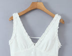 Women Clothing Mesh Embroidered Vest Dress Camille