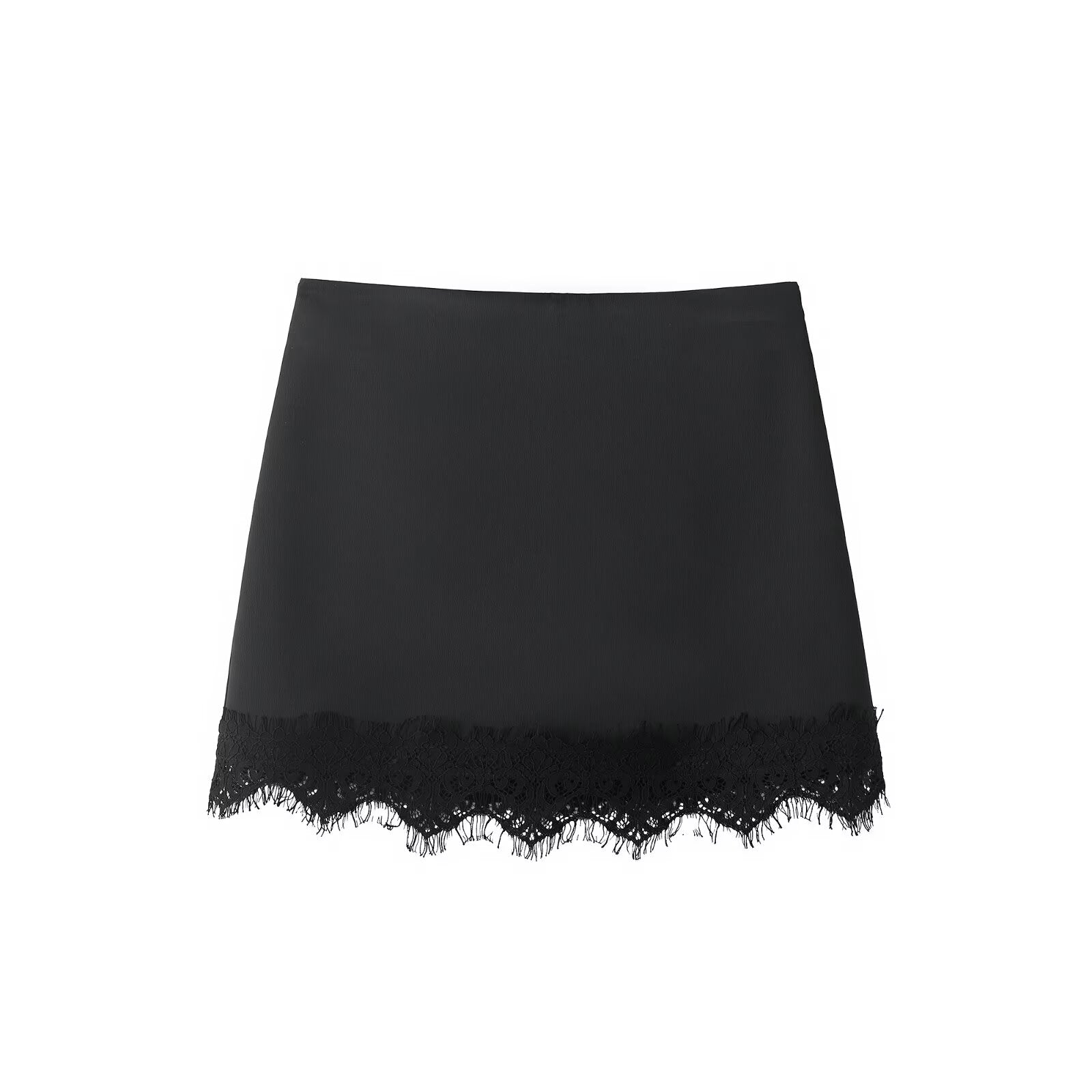 Autumn Winter Lace Hem Skirt Culottes flightCourse