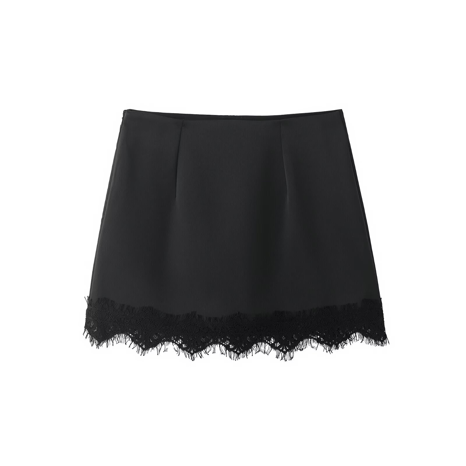 Autumn Winter Lace Hem Skirt Culottes flightCourse