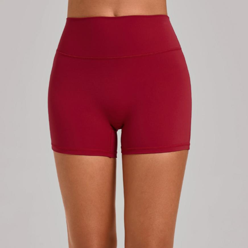 Tight Yoga Shorts Women High Waist Belly Contracting Fitness Pants Hip Lifting Running Exercise Shorts PeachYou
