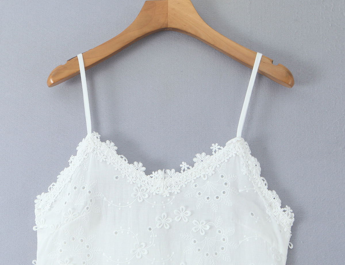 Women Clothing Exquisite Embroidered Floral Strap Dress GoodMe