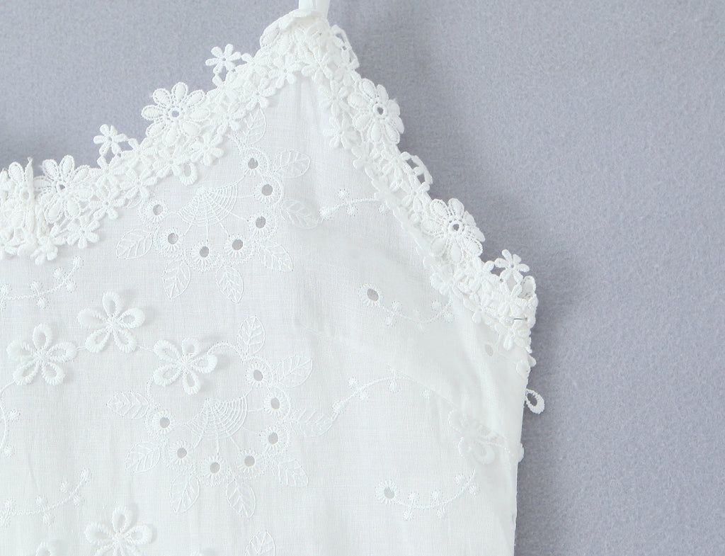 Women Clothing Exquisite Embroidered Floral Strap Dress GoodMe