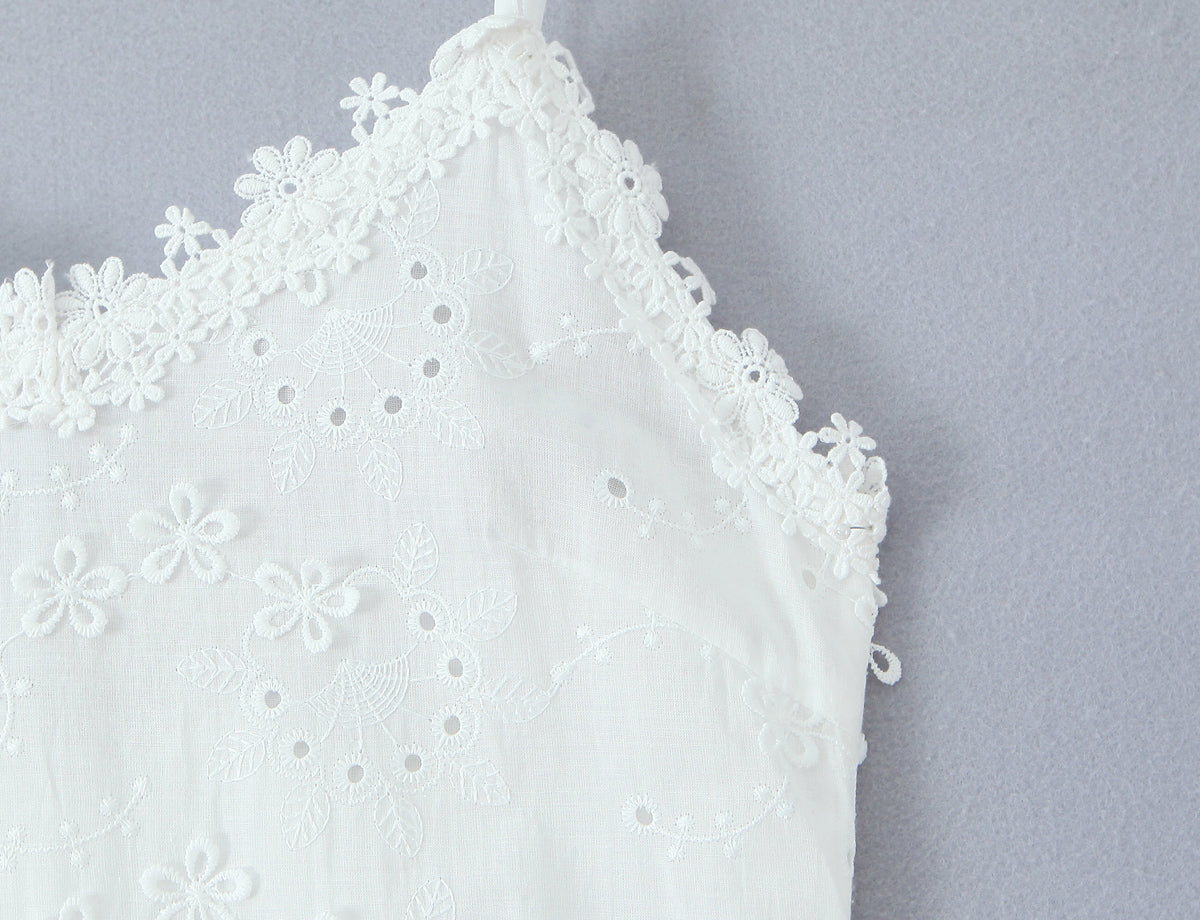 Women Clothing Exquisite Embroidered Floral Strap Dress GoodMe