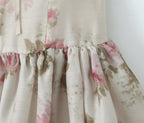 French Floral Strap Dress for Women Summer Sexy Holiday Slim Fit Slimming Cinched Short Dress Aiostar