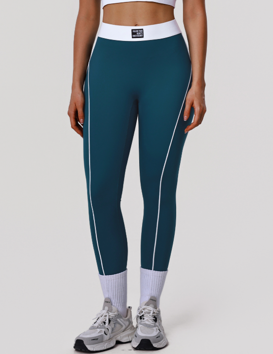 Peach Hip Raise Yoga Pants Color Matching High Waist Belly Contracting Sports Tights No T Line Outdoor Running Fitness Pants YiGlo
