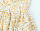 French Vintage Small Floral Printed Sexy Halter Dress Summer Waist Controlled Slim Fit Slimming Holiday Short Dress OMI