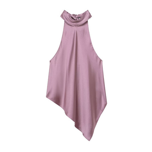 Top sin mangas con cuello halter para mujer, de Winter Show Design Minority All Match