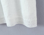 Women Lace Stitching Cami Dress Summer Loose Slimming White Holiday Short Dress GoodMe