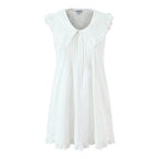 Women Clothing Sweet Sleeveless Ruffled V neck Dress GoodMe