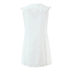 Women Clothing Sweet Sleeveless Ruffled V neck Dress GoodMe