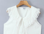 Women Clothing Sweet Sleeveless Ruffled V neck Dress GoodMe