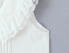 Women Clothing Sweet Sleeveless Ruffled V neck Dress GoodMe