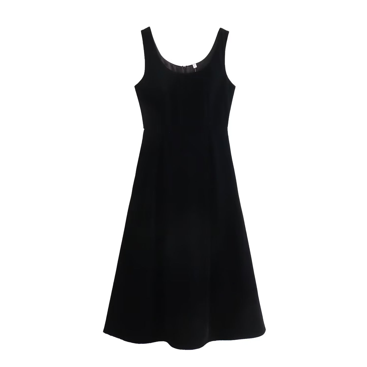 Women Clothing Spring Hepburn Boutique Thick Velvet Vest Sleeveless Dress Starivy