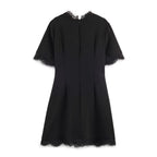 Elegant Women Slim Lace Stitching Sexy Sheath Dress LongZest