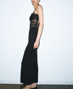 Women Clothing Spring Sexy Lace Splicing Sling Dress TRAF