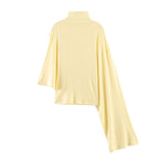 Spring Fashionable All Match Niche Design Vertical Asymmetric Women Top SenDa