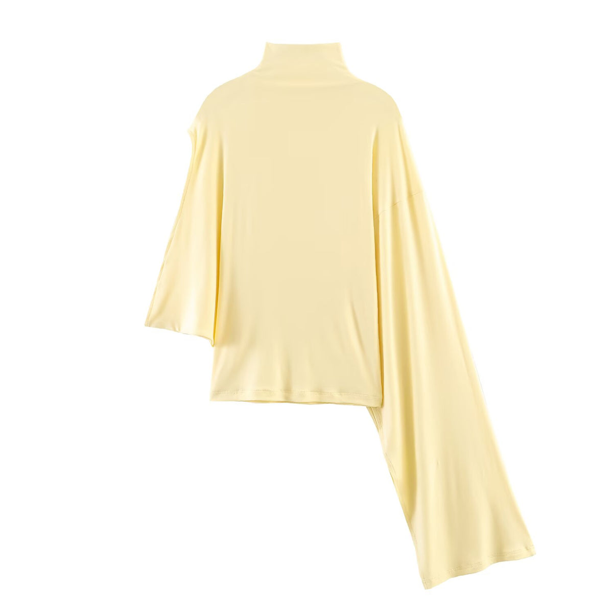 Spring Fashionable All Match Niche Design Vertical Asymmetric Women Top SenDa