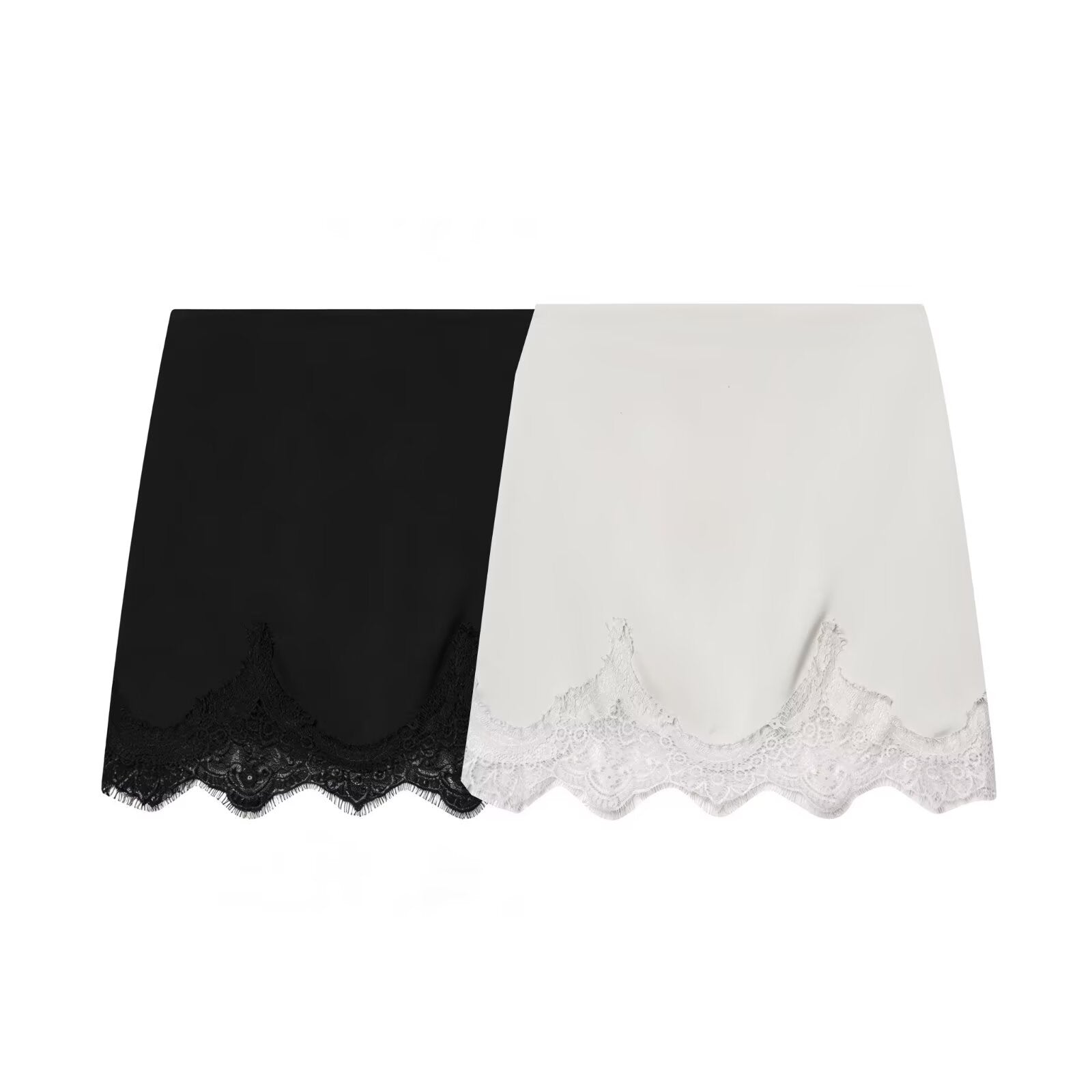 Women Clothing Fashionable Casual High Waist Sexy Lace Stitching Hip Short Skirt flightCourse