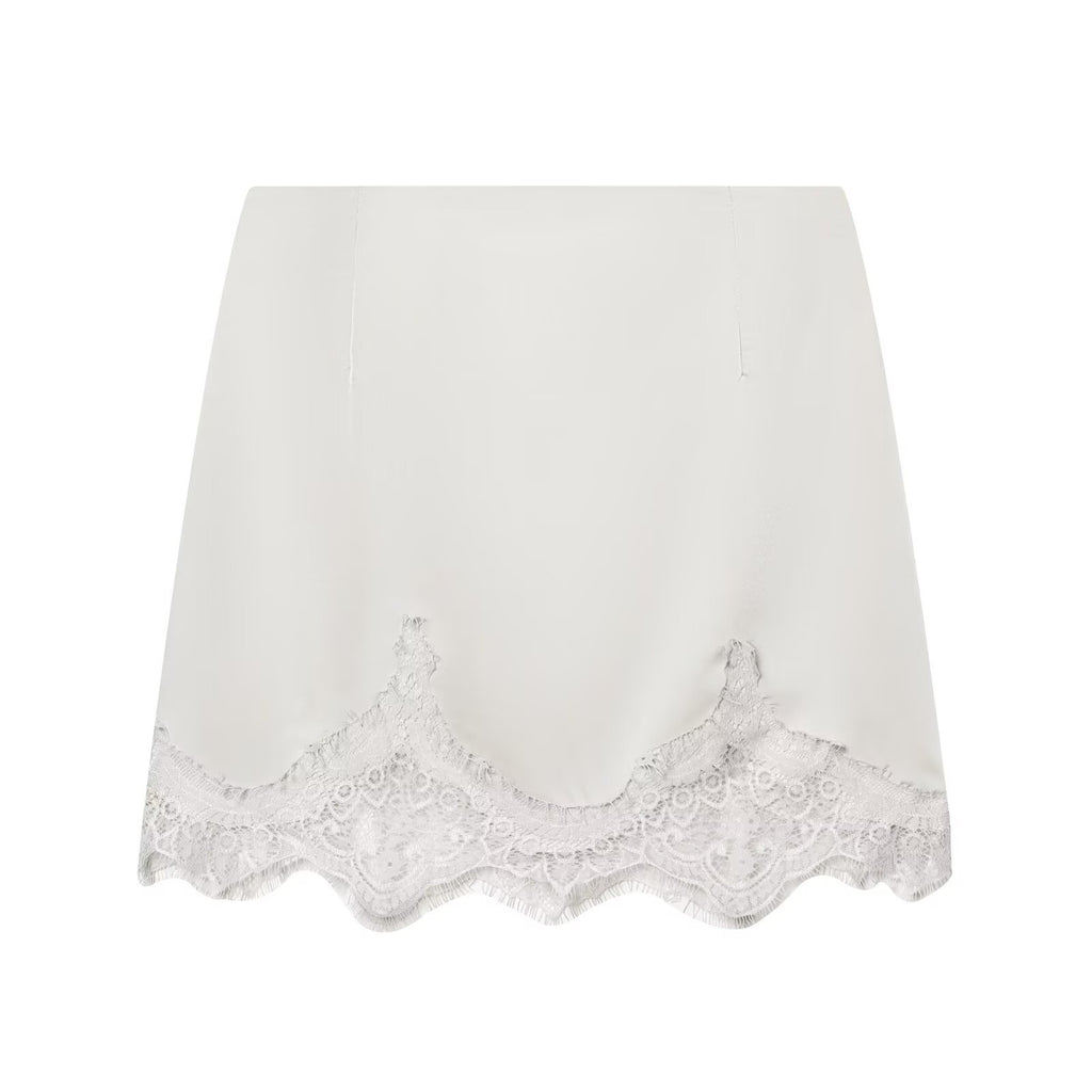 Women Clothing Fashionable Casual High Waist Sexy Lace Stitching Hip Short Skirt flightCourse