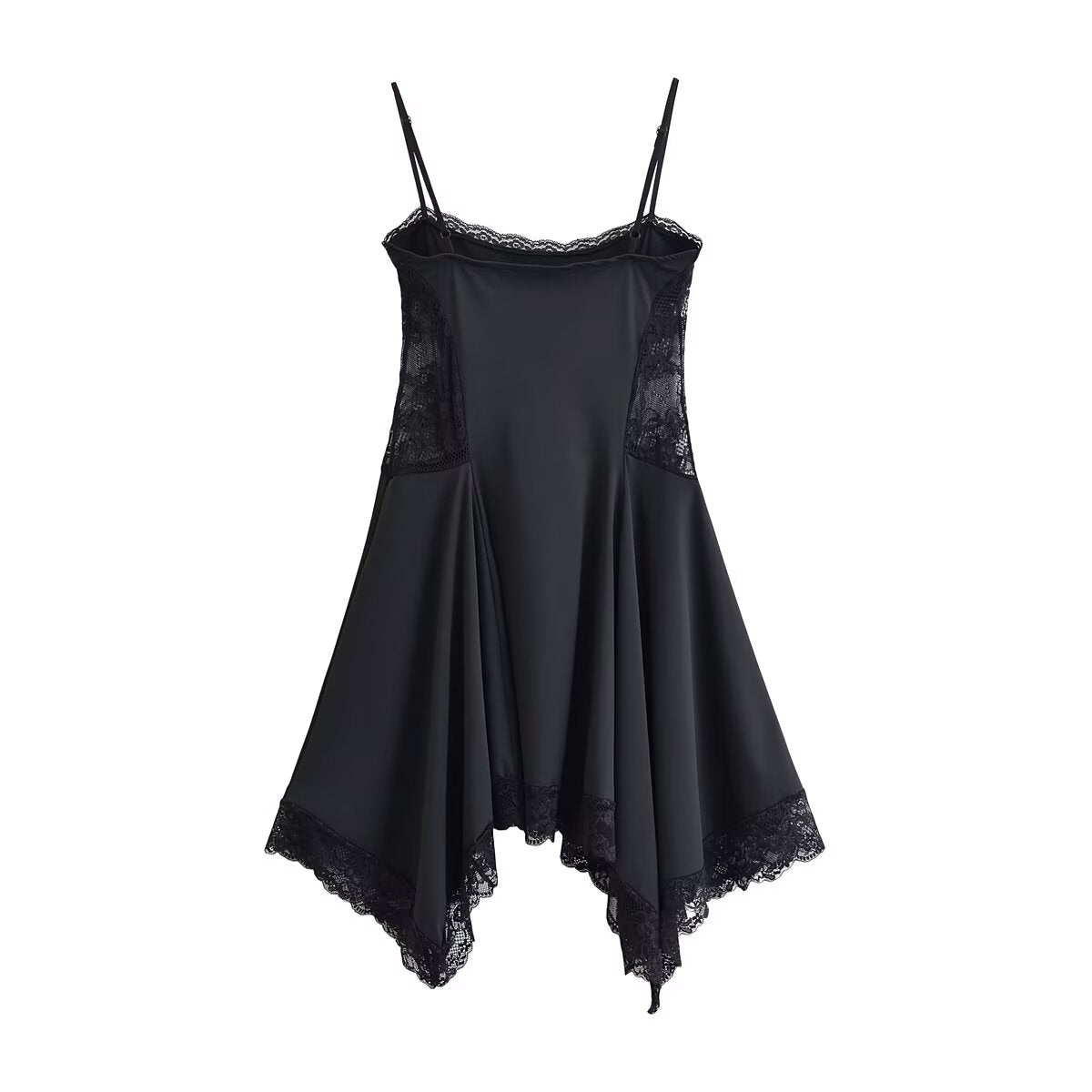 Women Clothing Summer Sexy Lace Strap Short Dress TRAF