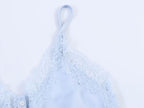 Women Clothing Lace Decorative Silk Satin Texture Top Camisole SenDa
