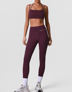 High Elastic Nude Feel Yoga Women Outer Wear Tights Running Workout Training Shockproof Push up Bra Two Piece Sets The size is a bit small YiGlo