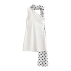 Women Clothing Summer Sexy Sexy Polka Dot Hanging Collar Dress TRAF