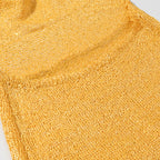 Gorgeous Thin Glittering Knitted Swing Collar Sleeveless Halter Backless Elegant Dress Women Summer Sexy Tight Waist Hip Dress JiaJia