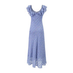 Floral Flounce V neck Summer Waist Slimming Printed Dress Long Dresses PullWind
