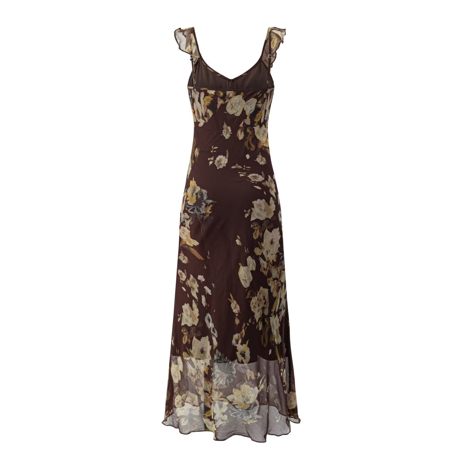 Summer Elegant Socialite Adult Lady like Woman Retro Printed Niche Vacation Slim Dress PullWind
