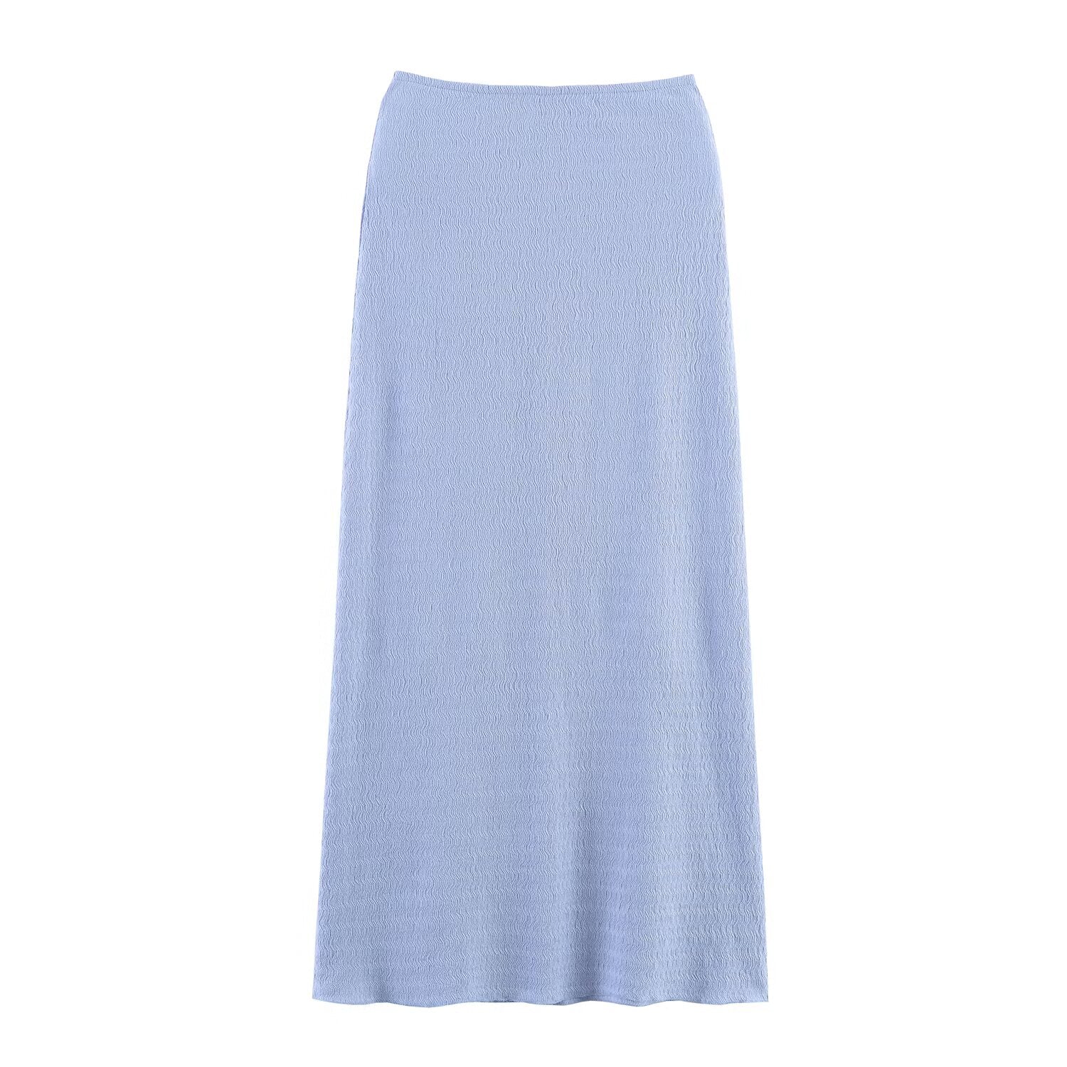Women Summer Texture Tank Top Midi Skirt Set SenDa