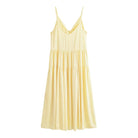 Elegant Women Clothing Simple Thin Strap Pleated Dress TRAF