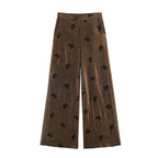 Fashionable Sequin Hanging Collar Top Pant Sets SenDa