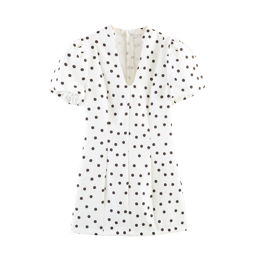 White Polka Dot