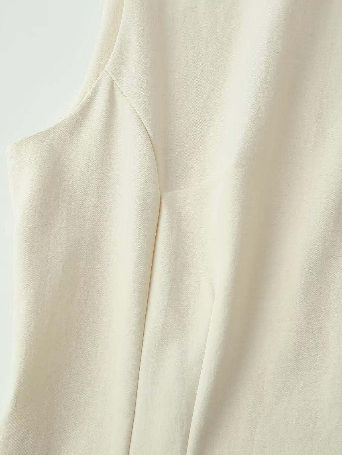 Women Summer Slimming Large Hem Mid Length Round Neck Sleeveless Dress CHEN