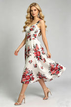Women Summer Sleeveless Printed A Line Dress ESUNG
