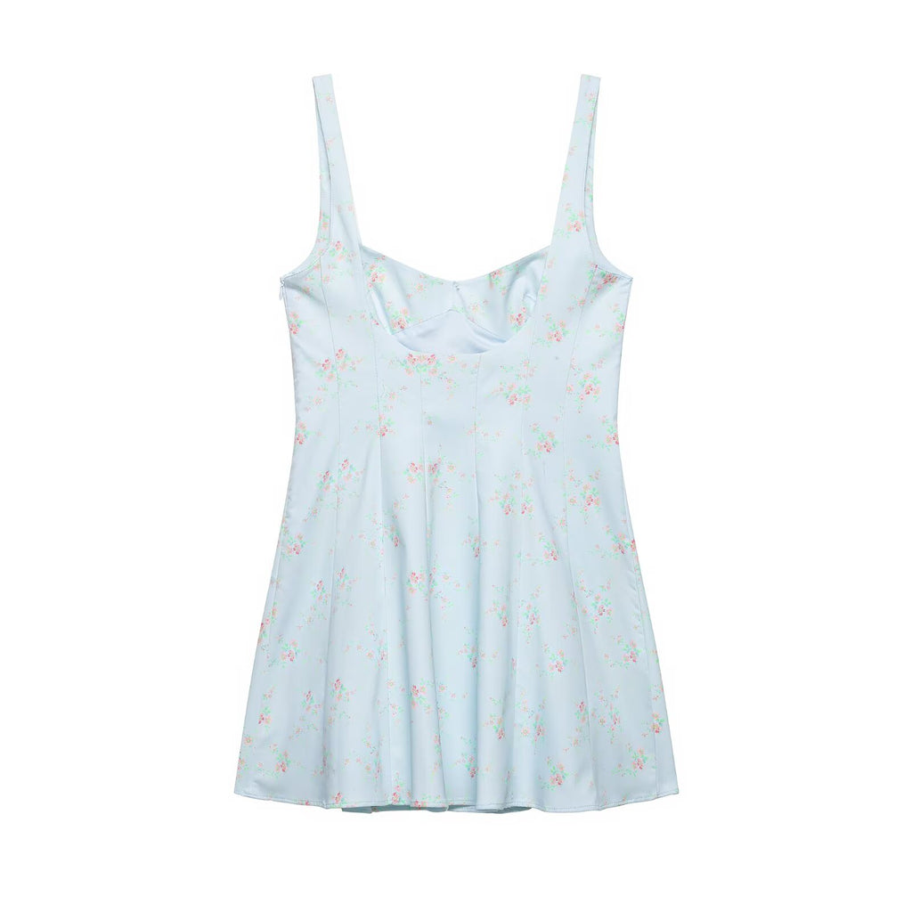 Women Clothing Summer Elegant V neck Floral Printing Slip Dress Women flightCourse