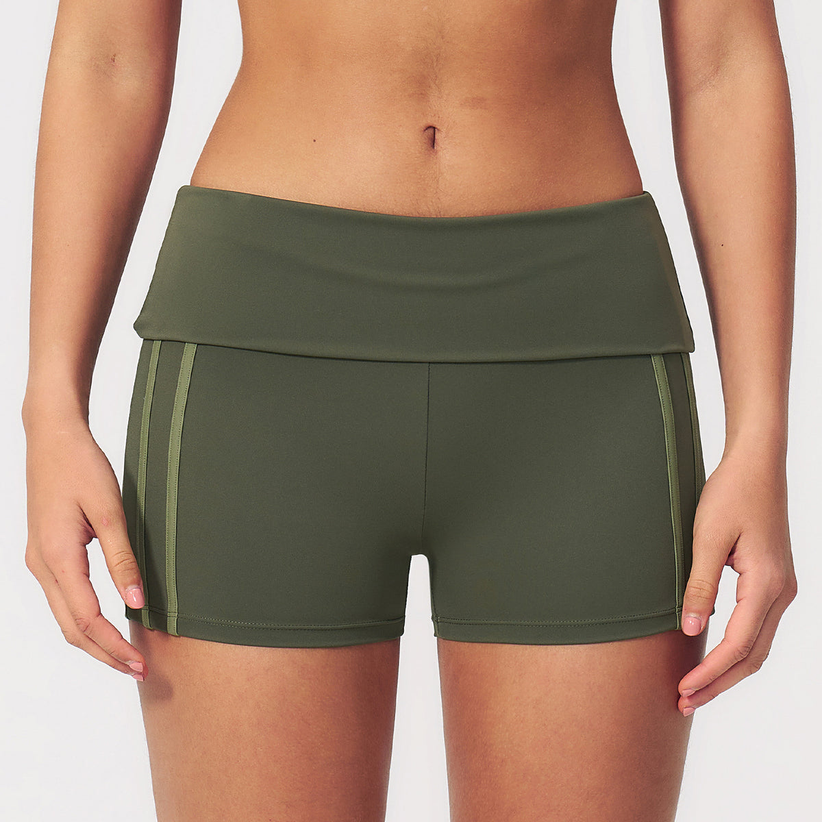 Sports Fitness Shorts Peach Hip Waist High Waist Stretch Tight Nude Feel Shorts Yoga Women Sollinarry