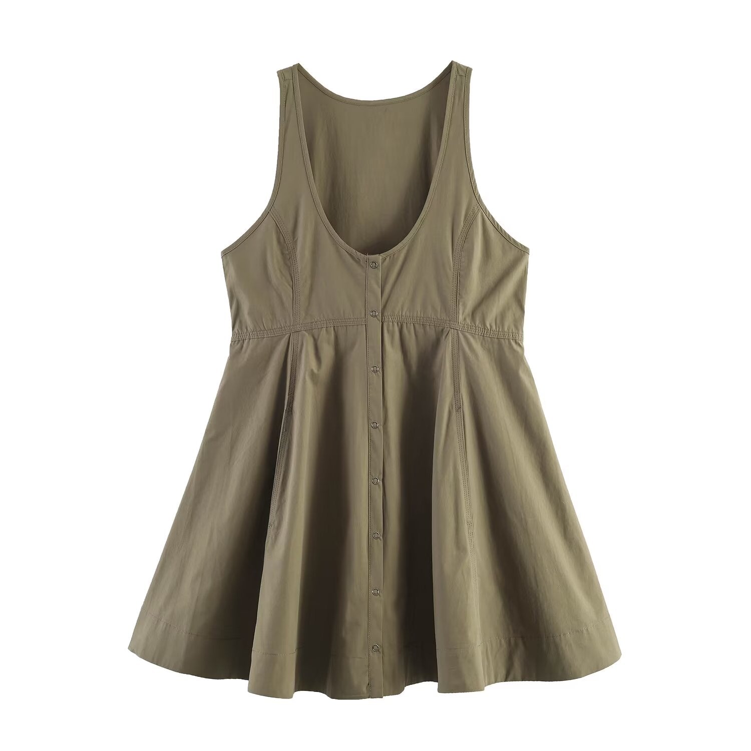 Women Clothing Summer Loose Wear Comfortable Slimming Vest Dress LongZest