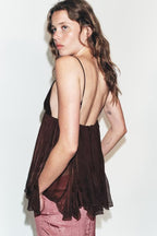 Women Clothing Summer Sexy All Match V neck Vertical Strap Top Howe