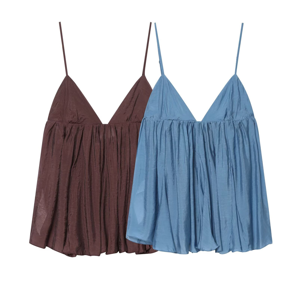 Women Clothing Summer Sexy All Match V neck Vertical Strap Top Howe