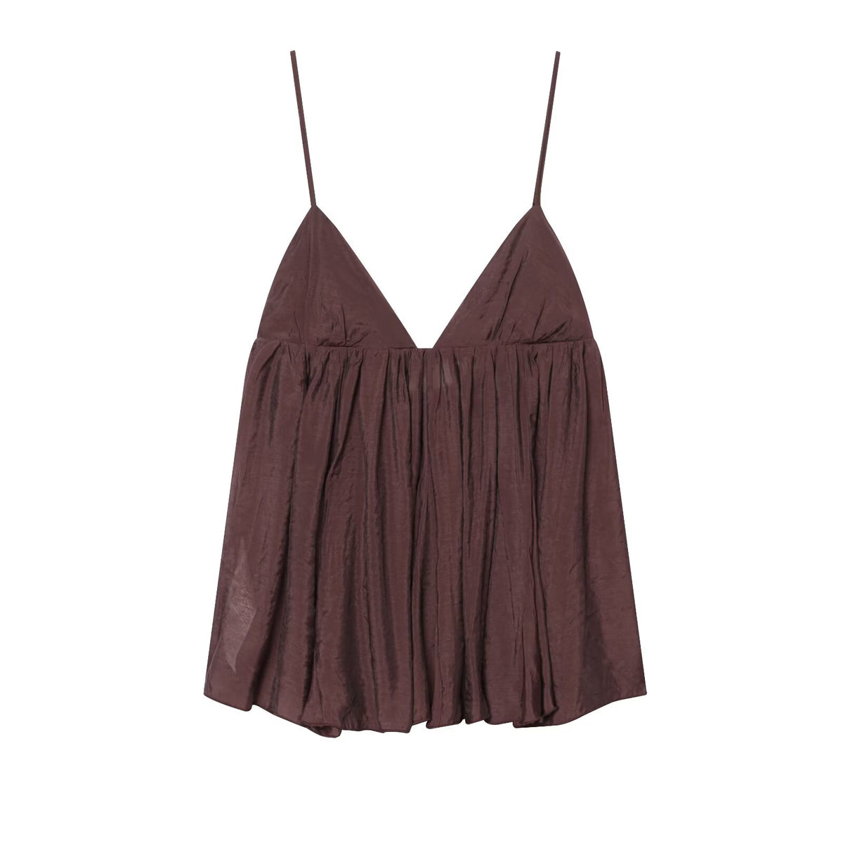 Women Clothing Summer Sexy All Match V neck Vertical Strap Top Howe