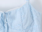 Spring Korean White Embroidered Strap Dress Women Spring A line Dress Aiostar