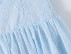 Spring Korean White Embroidered Strap Dress Women Spring A line Dress Aiostar