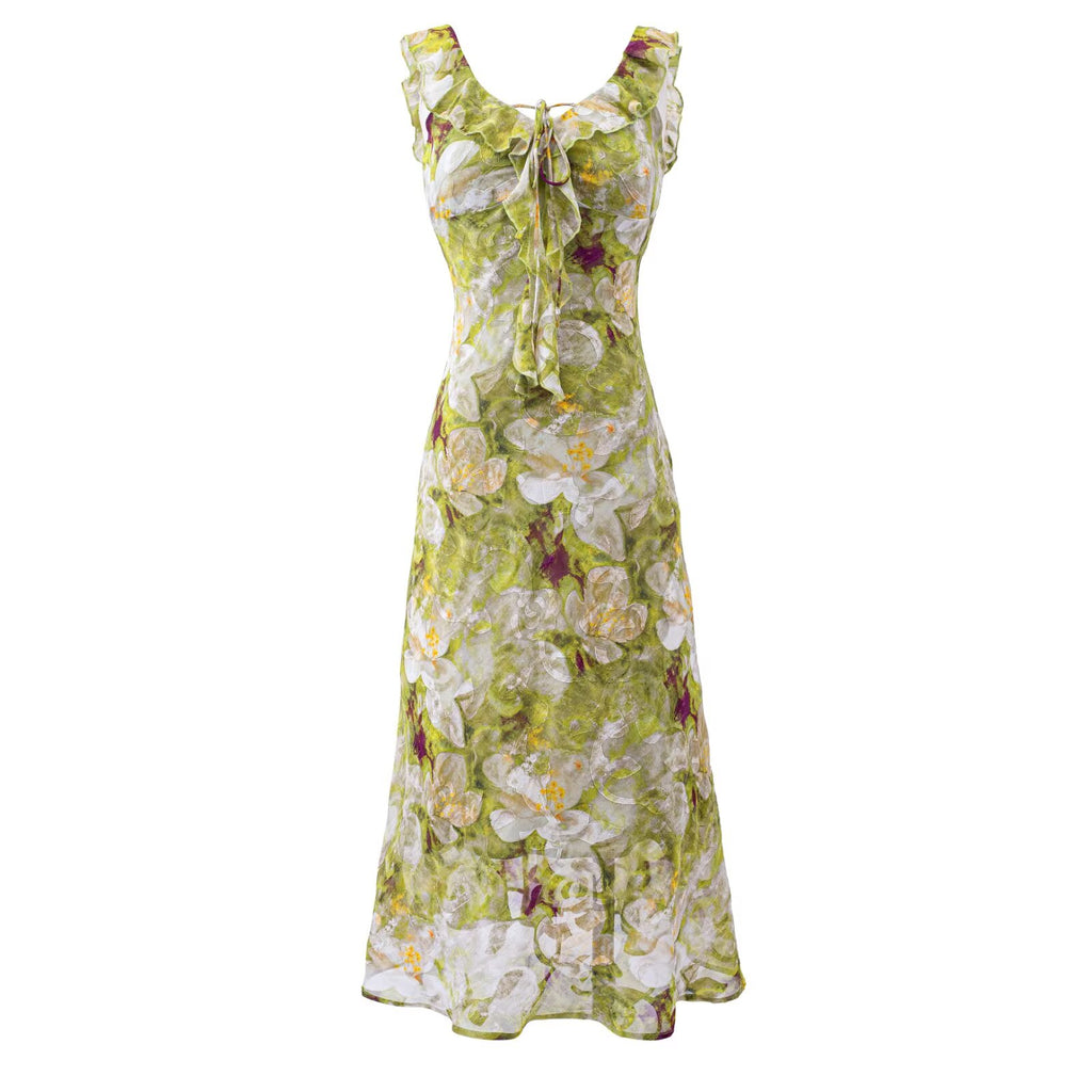 Green and floral pattern