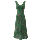 Green and floral pattern